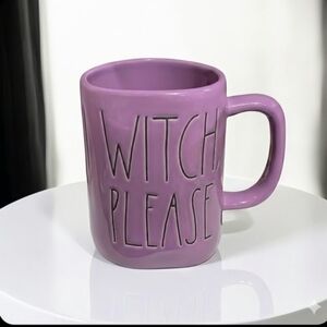 NEW Rae Dunn WITCH, PLEASE Mug - Purple